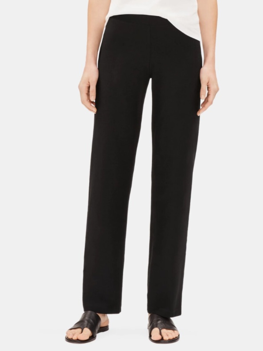 Eileen Fisher Stretch Crepe Straight leg Small Petite